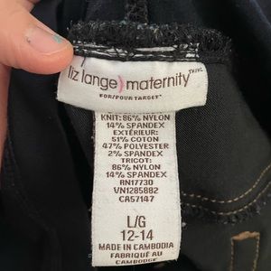 Liz Lange maternity jeans large 12/14 no holes wore once